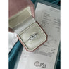 IGI Cert. 4.04 Carat Cushion Lab Grown Diamond Triple Band Engagement Ring