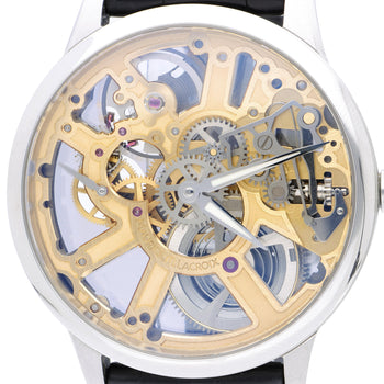 Maurice Lacroix Masterpiece MP7228 Gold-Tone Skeleton Dial Watch – Assay Jewelers