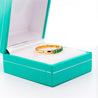 Natural 1/2 Carat Emerald Wedding Band Ring in 14K Gold