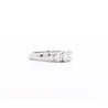 Natural 1.30 Carat Round-Brilliant Diamond Three Stone Ring in 14K White Gold