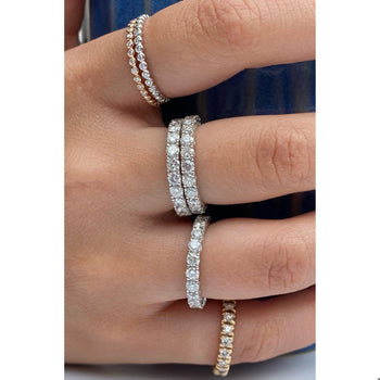 Natural Diamond Wedding Band in 18k white gold setting – Assay Jewelers