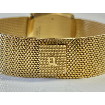 Piaget 9741 Vintage 18k Mens Watch with Gold Champagne Strap – Assay Jewelers