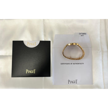 Piaget Polo Ladies 32mm Watch in 18K Yellow Gold With Diamond Bezel and Piaget Papers – Assay Jewelers