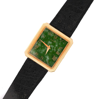 Piaget Protocole Jade Dial 18K Gold 25mm Vintage Watch – Assay Jewelers