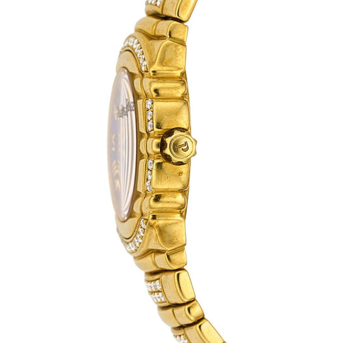 Piaget Tanagra Lapis Lazuli Diamond 18K Gold Bracelet Vintage Watch Full Set