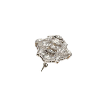 Platinum And 14K Gold 2.75 Carat Old European Cut Edwardian Brooch – Assay Jewelers