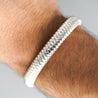 Roberto Coin 18K White Gold Woven Flexible Bangle Bracelet