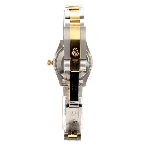 Rolex Datejust 31mm Silver Diamond Dial Two-Tone Yellow Gold Steel Watch