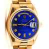 Rolex Day-Date 36mm 18038 Night Blue Diamond Dial 18K Gold Watch