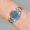 Rolex Lady Oyster Blue Dial 76030 Engine Bezel Blue Dial Watch