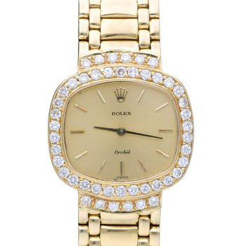 Rolex Orchid 2673 18K Gold 22mm Diamond Bezel 1989 Watch – Assay Jewelers
