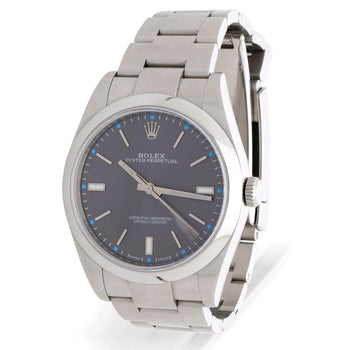 Rolex Oyster Perpetual 114300 Rhodium Dial 39mm Stainless Steel Full Set Watch – Assay Jewelers