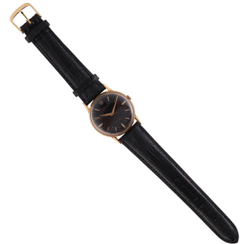 Rolex Speckled Gold Dial 33MM 18K Gold Precision Leather Watch – Assay Jewelers