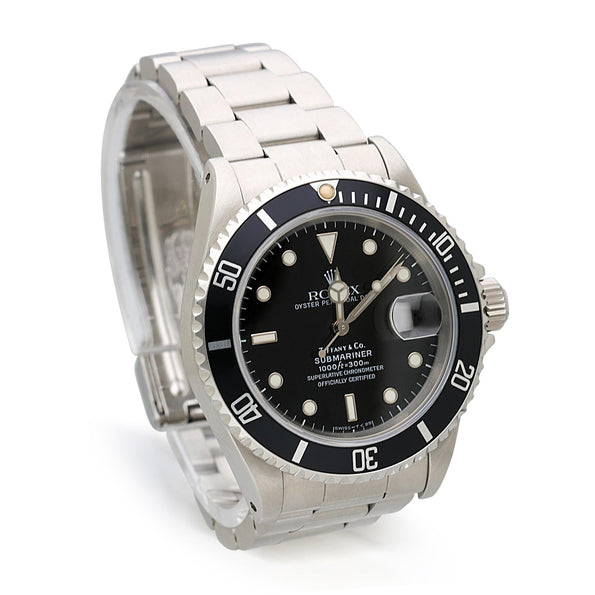 Rolex Submariner Tiffany & Co Dial 1680 Steel Automatic Date Watch