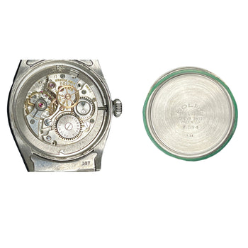 Rolex Turquoise Blue Oyster Perpetual Date Precision 36mm Vintage 1963 Watch In Stainless Steel With Oyster Bracelet – Assay Jewelers