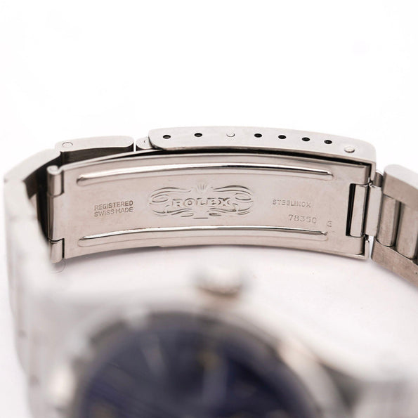 Rolex for Tiffany and Co Oyster Perpetual Date 15210 Dark Blue Dial Watch