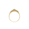 Thin Dainty Emerald and Diamond Band Ring in 14K Gold