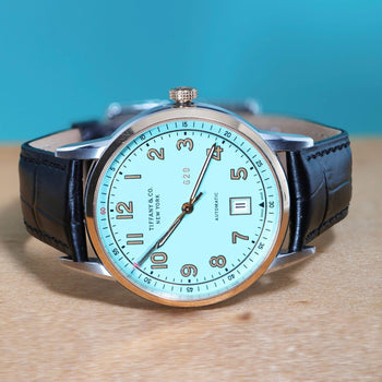 Tiffany & Co. CT60 Tiffany Blue Dial Two-Tone 40mm Full Set Watch – Assay Jewelers