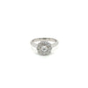 Tiffany & Co. Vintage Blumenform Diamant Ring in Platinfassung