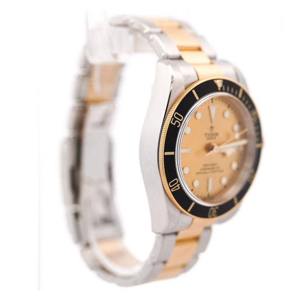 Tudor Black Bay S&G Two-Tone Champagne Dial Automatic Diver Watch Full Set