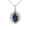 Van Cleef and Arpels Ceylon Blue Sapphire and Diamond Pendant Necklace