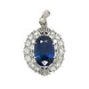 Van Cleef and Arpels Ceylon Blue Sapphire and Diamond Pendant Necklace