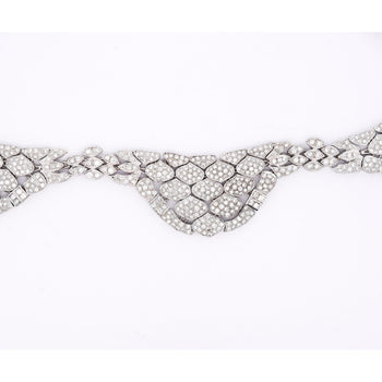 Vintage 17.6 Carat Round Diamond Pave Choker Necklace – Assay Jewelers