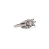 Vintage 1.85 Carat Marquise Cut Diamond Cocktail Platinum East-West Ring