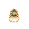 Vintage 6.88 carat Colombian Emerald in 14k yellow gold ring