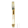 Vintage Blancpain Rayville Gold Ladies Watch On Aquamarine Bracelet