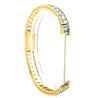Vintage Blancpain Rayville Gold Ladies Watch On Aquamarine Bracelet