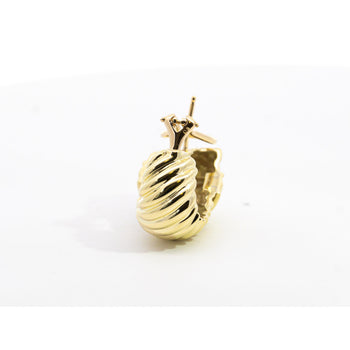 Vintage David Yurman 14K Yellow Gold "Cable Rope" Motif Clip On Earrings – Assay Jewelers