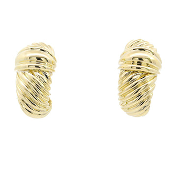 Vintage David Yurman 14K Yellow Gold "Cable Rope" Motif Clip On Earrings – Assay Jewelers