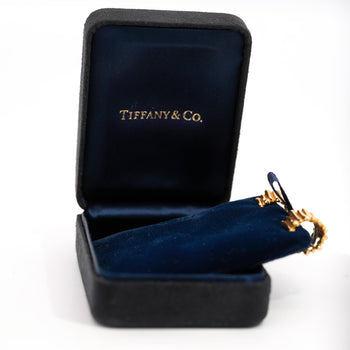 Vintage Tiffany & Co. Ribbed 18K Gold Ring & Earring Jewelry Set – Assay Jewelers