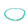 Vintage Turquoise and 14k Gold Bead & Pendant Necklace